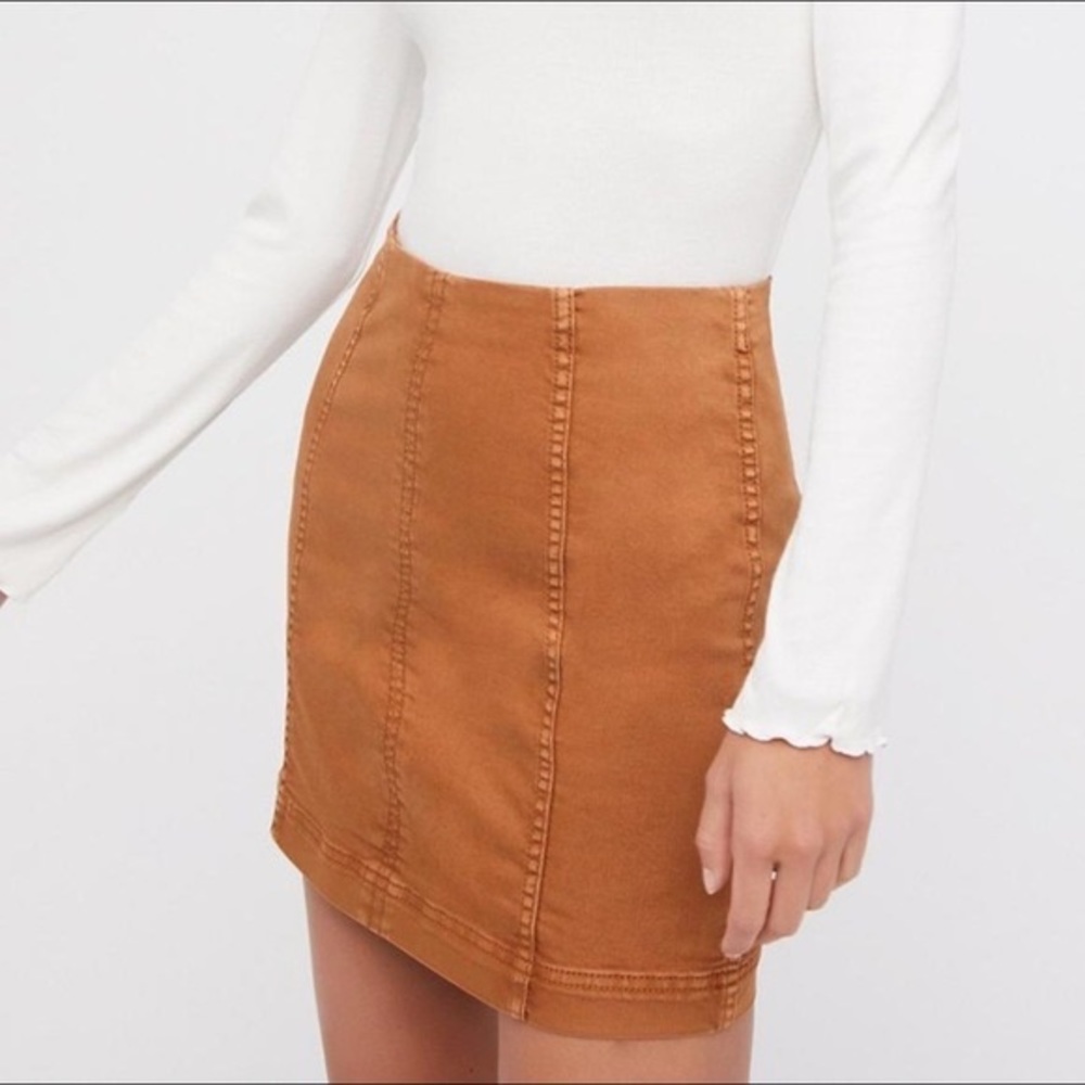 Free People Modern Femme Denim Mini Skirt